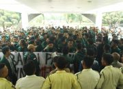 Uang Kuliah Tunggal Naik, Ratusan Mahasiswa USU Geruduk Rektorat